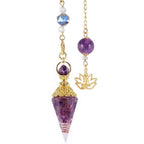 Gold Chakra Crystal Pendulum