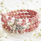 108 Natural Rhodochrosite Mala Beads