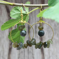 Natural Crystal Stone Drop Earrings