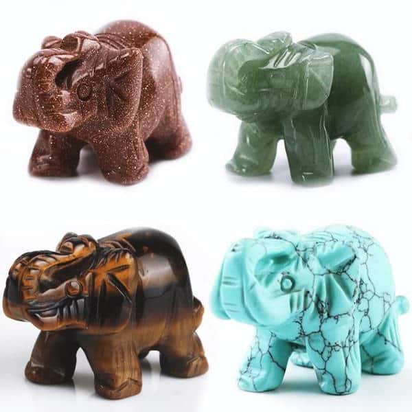 Reiki Elephant Figurines