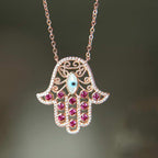 Hamsa Eye Necklace