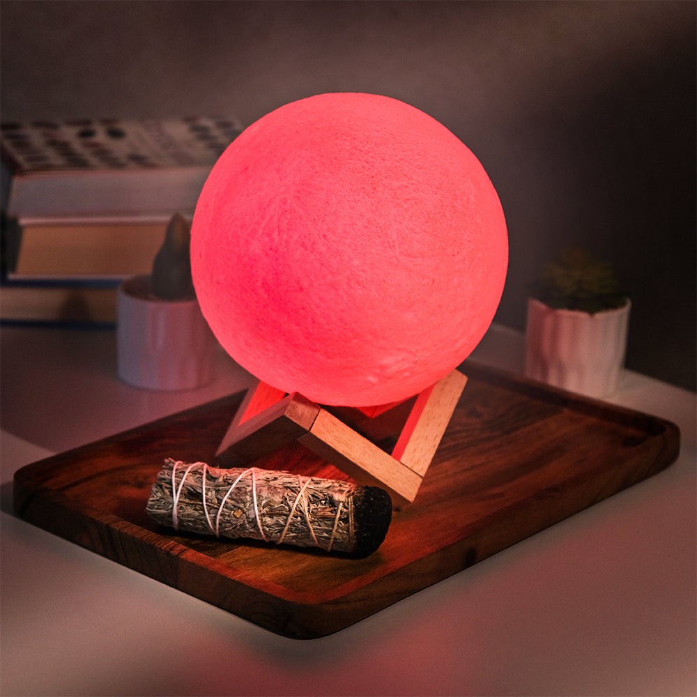 3D Moon Lamp With Moon Night Light