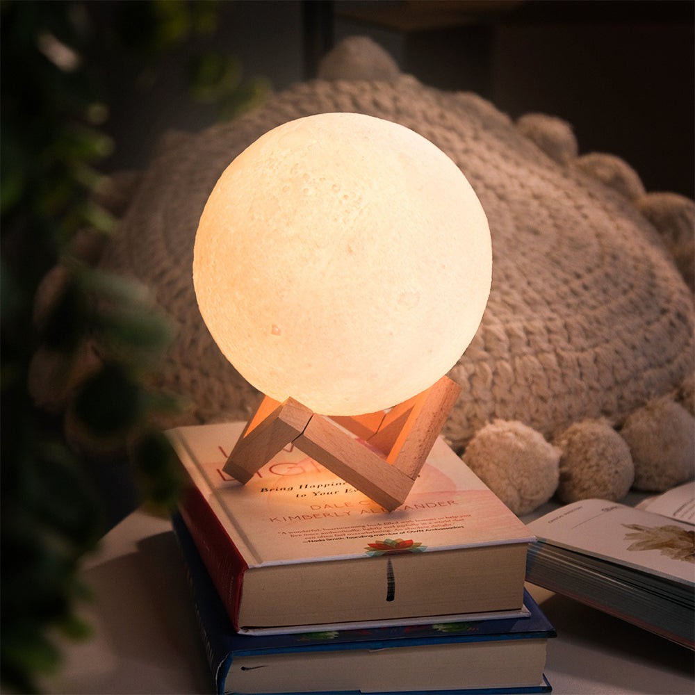3D Moon Lamp With Moon Night Light