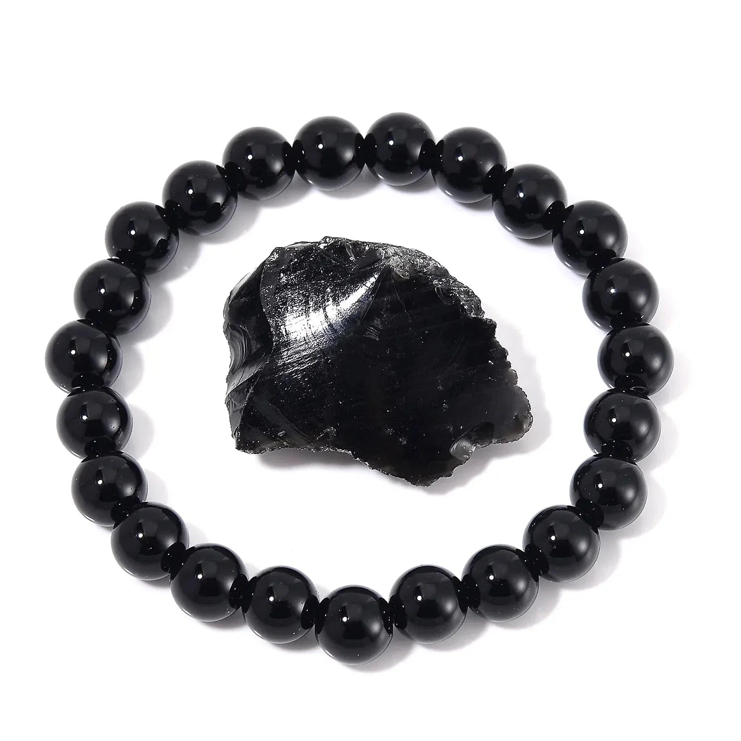 Beads Bracelet & Raw Crystal Set – Double the Energy, Double the Magic