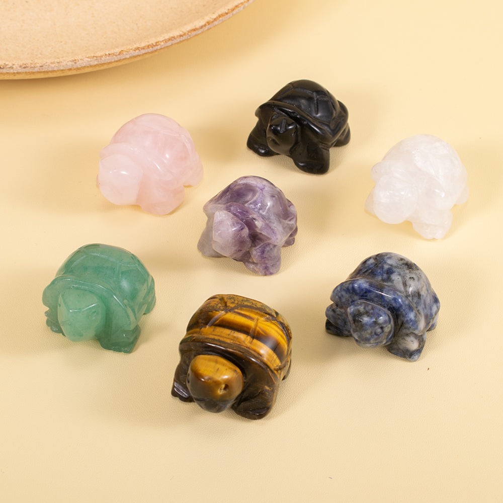 Natural Crystal Turtle Figurine