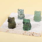 Cute Kitten Gemstone Figurine