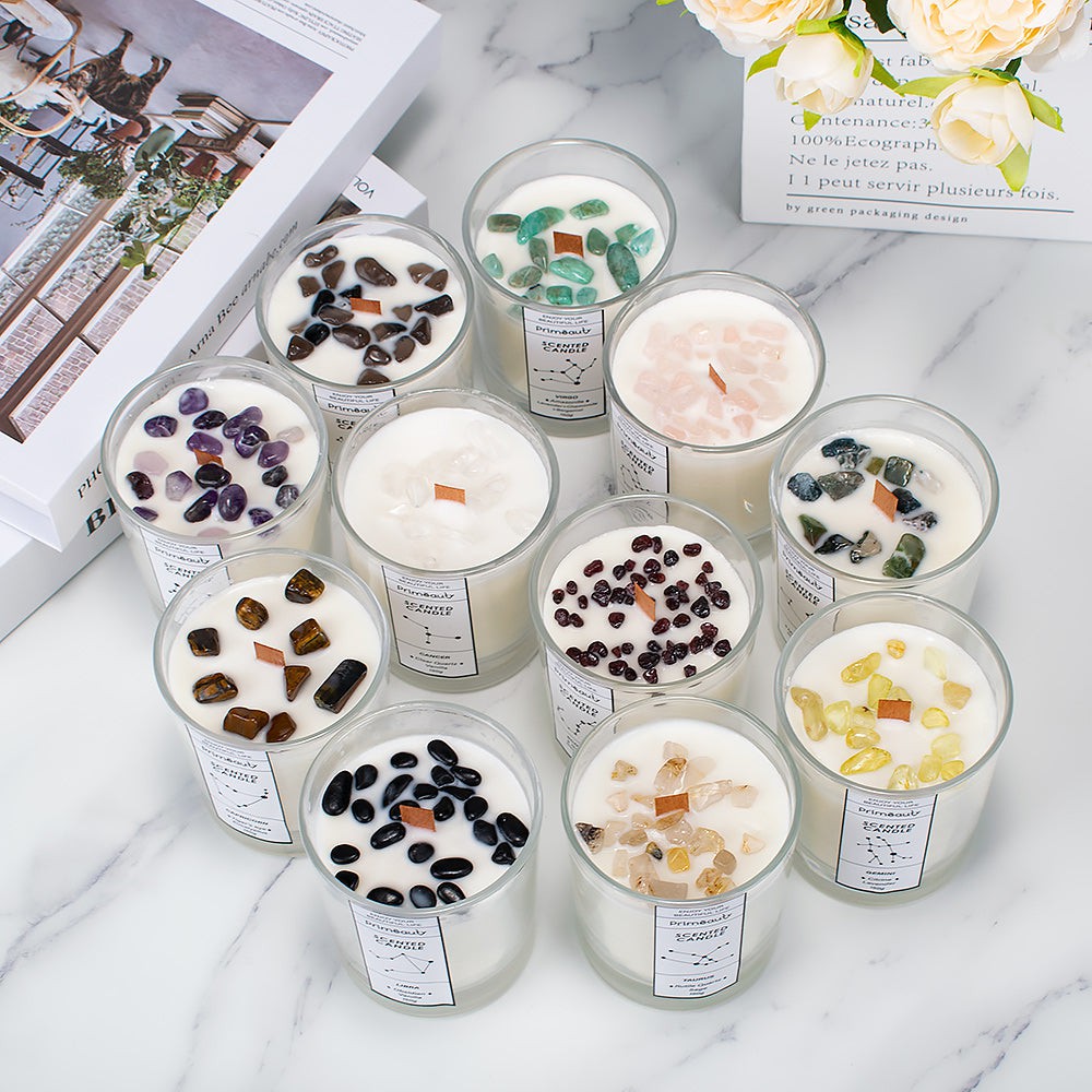 Zodiac Gemstone Scented Candle
