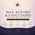 Map, Report & 5 Solutions — the $19 complete reading: where to untangle first, your daily rhythm, your kit, your 7-day map