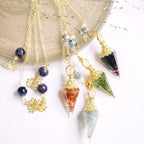 Gold Chakra Crystal Pendulum