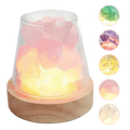 Raw Gemstone Essential Oil Diffuser With Light