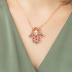 Hamsa Eye Necklace