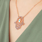 Hamsa Eye Necklace