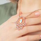 Hamsa Eye Necklace
