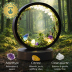 Natural Quartz Forest LED Lamp