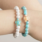 Turquoise Handmade Sea Turtle Couple Bracelet