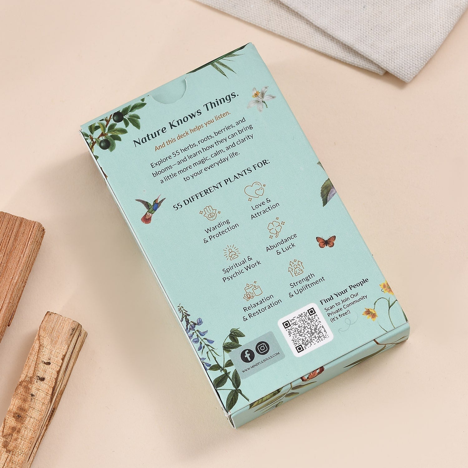 The Everyday Apothecary Deck – 55 Herb Cards for Rituals, Spells, and Manifestation