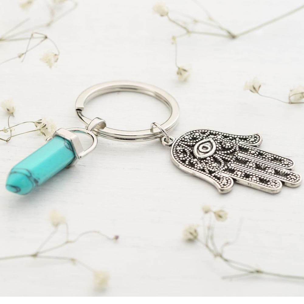Inspiring Hamsa Hand Keychain