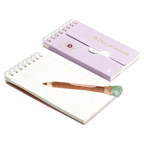 Journal and pen for three lines a night
