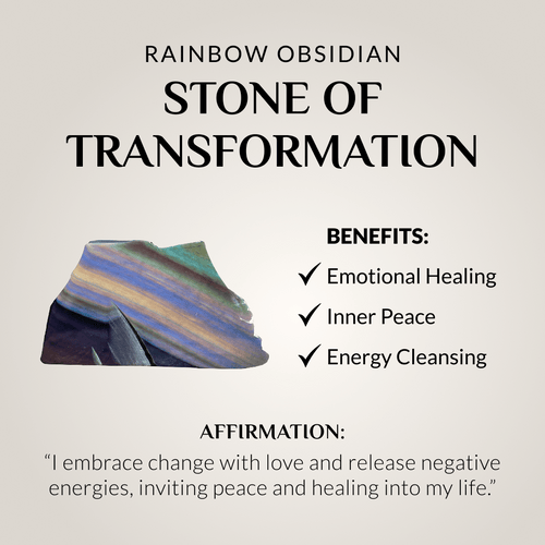 Anti-stress Rainbow Obsidian Bracelet