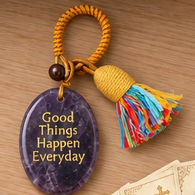 An engraved keychain