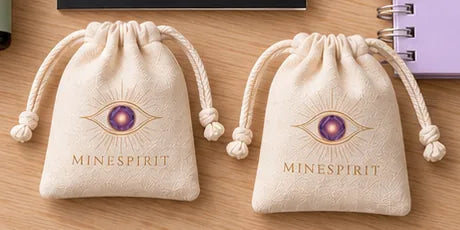 Two cotton pouches and the box